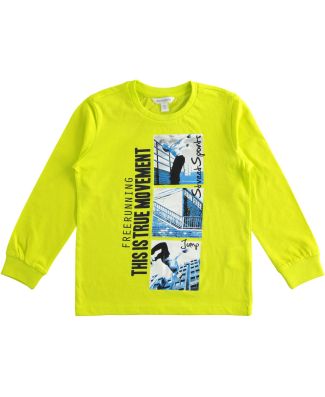 T-Shirt Manica Lunga Bambino 100% Cotone Leggero Dodipetto Art. J108JUMP