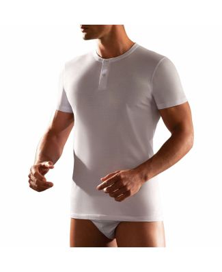 Cagi Set 3 T-Shirt Serafino in Puro Cotone Jersey Uomo