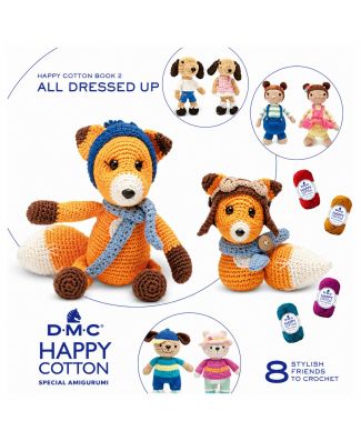 DMC Book N°2 Crochet Happy Cotton Amigurumi Con Outfit