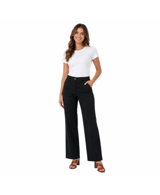Iber Fibi Pantalone Cotone Viscosa Stretch Tasche Donna