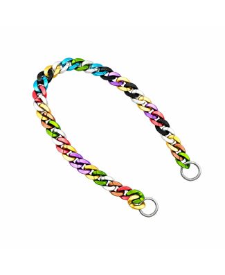 Tre Sfere Catena Resina Multicolor Con Anello Moschettone 50 Cm