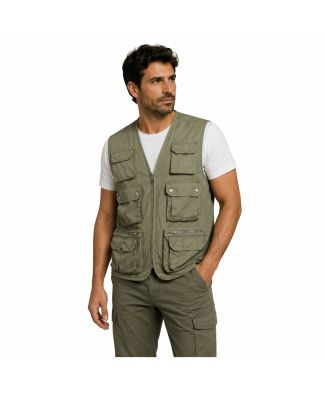 Sea Barrier Rocky Gilet Sport Canvas Cotone Uomo