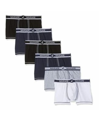 RAZOR WIRE Boxer da uomo, confezione da 6 boxer da uomo, elasticizzati