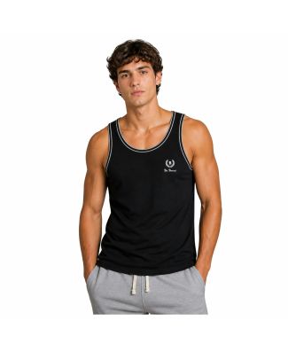 Be Board 916 Canotta Spalla Stretta Cotone Bianco Uomo