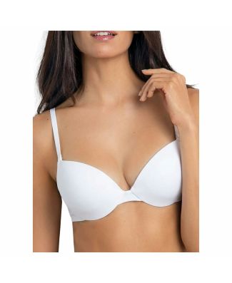 Sièlei 1344 Reggiseno Coppa B Push-Up Microfibra Coppe Gel Ferretto Invisibile Donna
