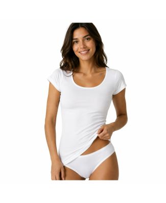 FDB 29 Maglia Girocollo Puro Cotone Felpato Made In Italy Donna