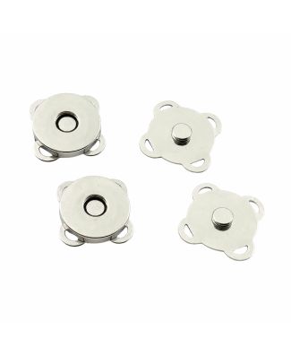 Tre Sfere Calamita Applique Magnetica 18mm Per Borse Set 4 Pezzi
