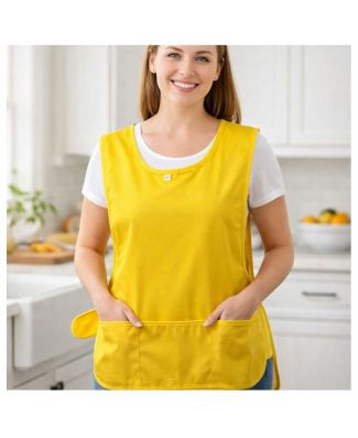 Arconate Casacca Copriabito Elisa in Cotone con Tasche Davanti Grembiule Cucina