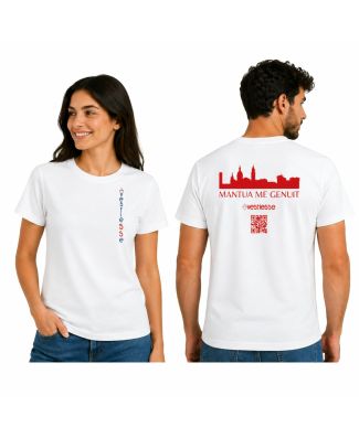 Vestiesse Tshirt Cotone Con Logo e Skyline Mantova Unisex