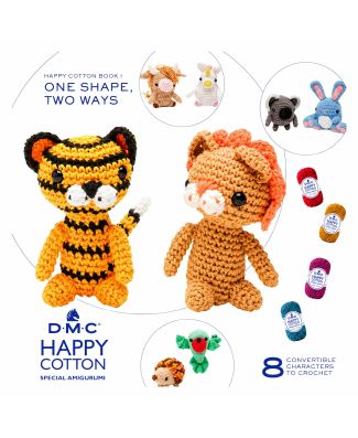 DMC Book N°1 Crochet Happy Cotton Amigurumi All'Uncinetto