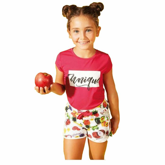 Dodipetto Completo Bimba Manica Corta e Shorts Cotone