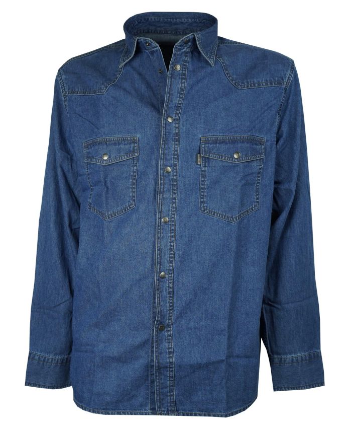 Sea Barrier Camicia in Jeans Casual Dalla M alla 3XL Uomo con Profumatore Saggio