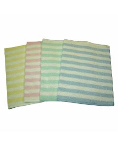 Asciugamano Ospite Florence Set 9 Pezzi Realizzato in Spugna con Fantasia a Righe Ottima Asciugatura Igienico Sanitario