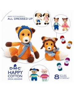 DMC Book N°2 Crochet Happy Cotton Amigurumi Con Outfit