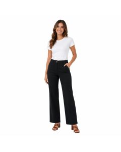 Iber Fibi Pantalone Cotone Viscosa Stretch Tasche Donna