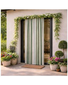 LovelyHome Tenda da Sole Maldive Verde 145x250 Impermeabile con Anelli