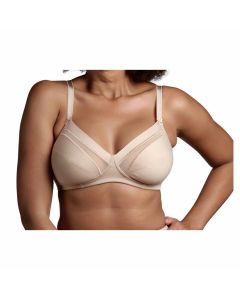 Lepel 270 Reggiseno Coppa C in Cotone Senza Ferretto con Tulle Donnarn