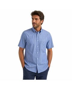 Sea Barrier Elba Camicia Manica Corta Button Down Popeline Cotone Uomo