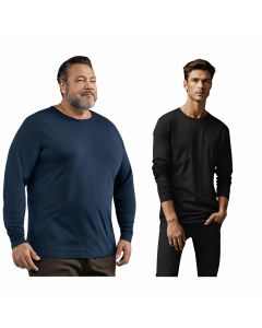 Pineta Set Tshirt da 1 3 o 5  Pezzi Taglia S a 5XL Manica Lunga in Puro Cotone Traspirante Comfort Uomo Ideale per Ogni Occasione