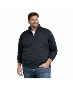 Be Board Felpa Zip Intera 9030 Cotone Felpato Uomo Taglie Forti