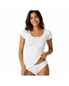FDB 29 Maglia Girocollo Puro Cotone Felpato Made In Italy Donna