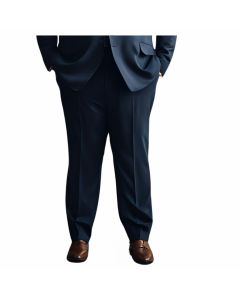 Bianchi Pantalone Classico Elegante PuraLana Invernale da 55 a 75 Set 1 o 2 Pezzi Drop4 Modello Comodo Formale Made In Italy Uomo Taglie Forti
