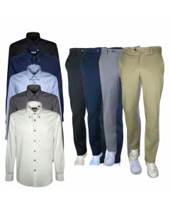 SeaBarrier Completo Pantalone Ray e Camicia Valdes Manica Lunga Modelli in Cotone Morbido Leggero Casual Uomo