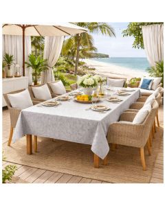 LovelyHome Tovaglia Queen 12 Posti Antimacchia 140x230 Jacquard Idrorepellente