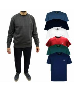 Be Board Tuta Completa Invernale Girocollo Uomo Con T Shirt Casuale In Omaggio Taglie Forti
