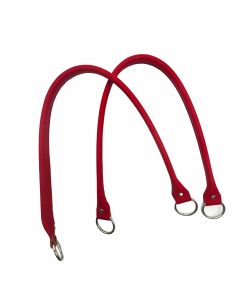 TreSfere 2 Manici Ecopelle 64 cm  Coppia Artigianale Elegante per Borse Uncinetto