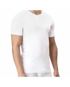 Cagi 1308 T Shirt Serafino Cotone Antiavvitamento Uomo
