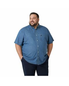 Sea Barrier Jangol Camicia Jeans Denim Cotone Uomo Taglie Forti