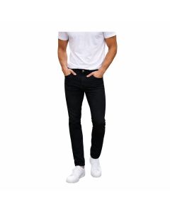Jeans Amos Regolare Mezza Stagione Denim Nero morbido Elasticizzato Uomo