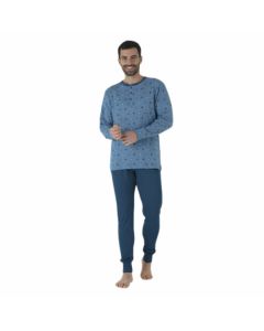Karel KF5122 Pigiama Manica Lunga Caldo Cotone Uomo