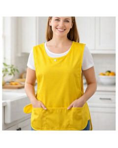 Arconate Casacca Copriabito Elisa in Cotone con Tasche Davanti Grembiule Cucina