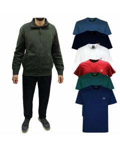 Be Board Completo Uomo Invernale Felpa e Pantalone Caldi Felpati o Pile Perfetti per il Freddo TShirt Omaggio Inclusa