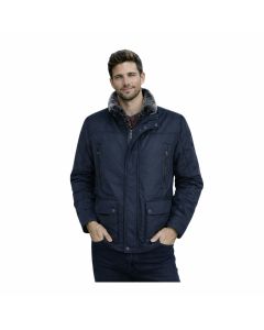 Sea Barrier Giaccone Pesante con Pelo al Collo Estraibile Invernale in Alcantara Imbottito Uomo