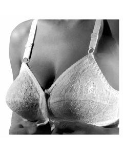 Gios 112 Reggiseno Pizzo Classic Chiusura Anteriore Coppa B Comfort Elegante Donna