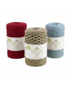 DMC Eco Vita 4 Filato Tubolare Cotone Riciclato Per Uncinetto