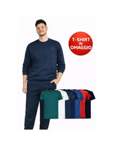 Be Board Tuta Completa Invernale Girocollo Uomo Con T Shirt Casuale In Omaggio