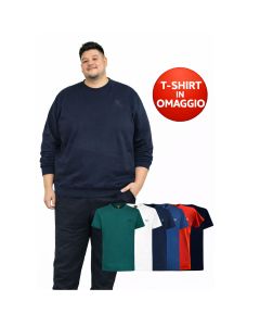 Be Board Tuta Completa Invernale Girocollo Uomo Con T Shirt Casuale In Omaggio Taglie Forti