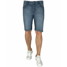 Pantaloni corti shorts pantaloncini uomo di puro lino beige con