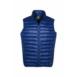 Giubbotto Giubbino Uomo Leggero Taglie Forti Blu con Zip Intera 3XL 4XL