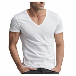 GICIPI T-Shirt in Filo di Scozia Uomo Scollo a V Art | FindTheDeal
